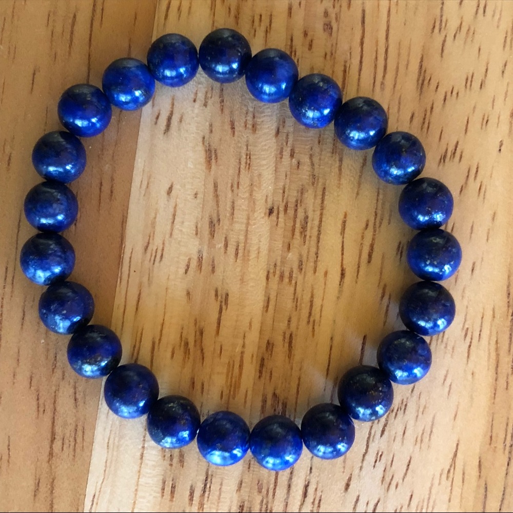 🆕 ONE LEFT Lapis lazuli Mala bracelet - Picture 3 of 8
